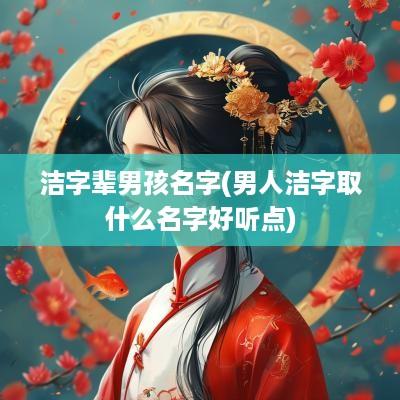 洁字辈男孩名字(男人洁字取什么名字好听点)