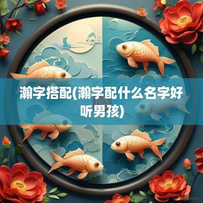 瀚字搭配(瀚字配什么名字好听男孩)