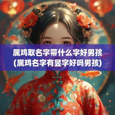 属鸡取名字带什么字好男孩(属鸡名字有昱字好吗男孩)