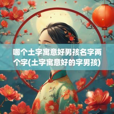 哪个土字寓意好男孩名字两个字(土字寓意好的字男孩)
