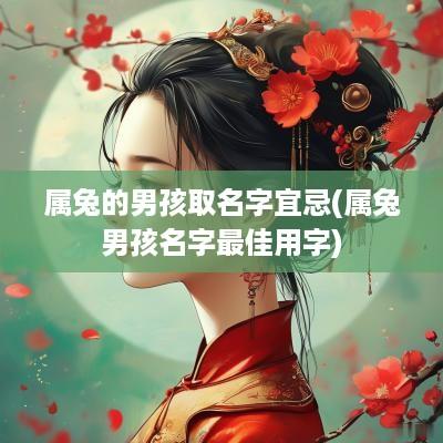 属兔的男孩取名字宜忌(属兔男孩名字最佳用字)