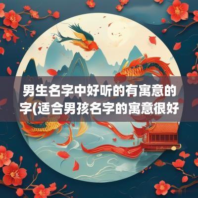 男生名字中好听的有寓意的字(适合男孩名字的寓意很好的字)