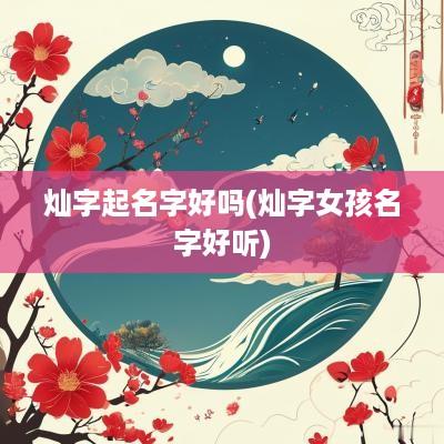灿字起名字好吗(灿字女孩名字好听)