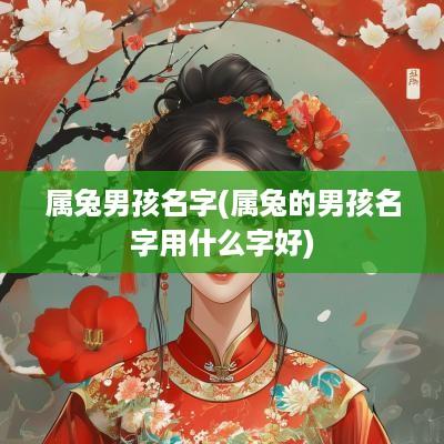 属兔男孩名字(属兔的男孩名字用什么字好)
