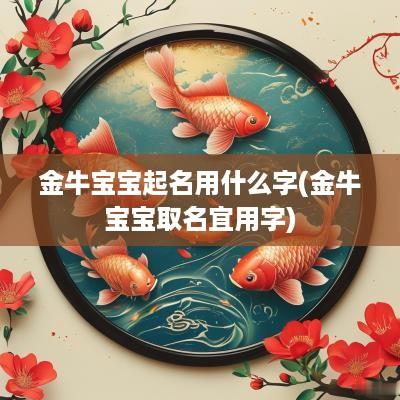 金牛宝宝起名用什么字(金牛宝宝取名宜用字)