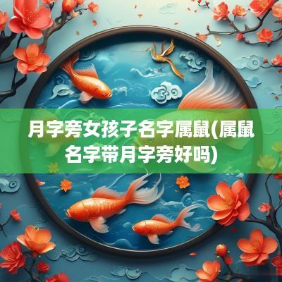 月字旁女孩子名字属鼠(属鼠名字带月字旁好吗)