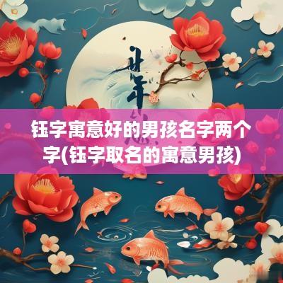 钰字寓意好的男孩名字两个字(钰字取名的寓意男孩)
