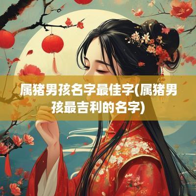 属猪男孩名字最佳字(属猪男孩最吉利的名字)