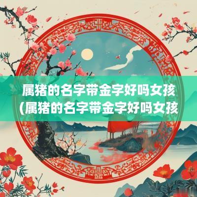 属猪的名字带金字好吗女孩(属猪的名字带金字好吗女孩子)