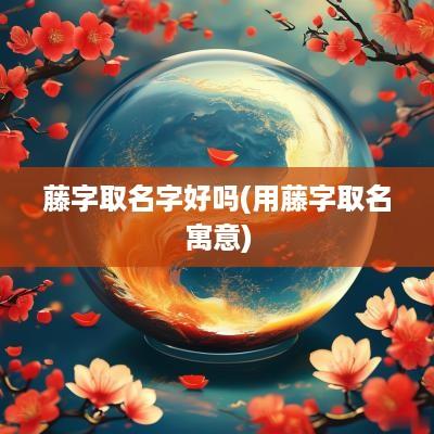 藤字取名字好吗(用藤字取名寓意)
