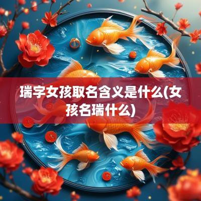瑞字女孩取名含义是什么(女孩名瑞什么)