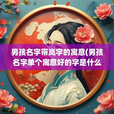 男孩名字带岚字的寓意(男孩名字单个寓意好的字是什么)