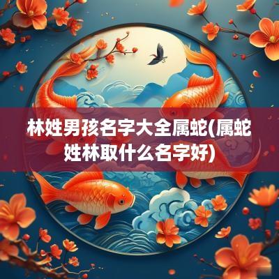林姓男孩名字大全属蛇(属蛇姓林取什么名字好)