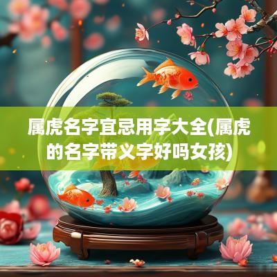 属虎名字宜忌用字大全(属虎的名字带义字好吗女孩)