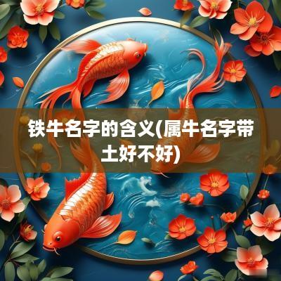 铁牛名字的含义(属牛名字带土好不好)