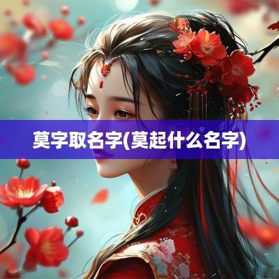 莫字取名字(莫起什么名字)