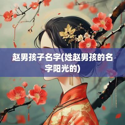 赵男孩子名字(姓赵男孩的名字阳光的)