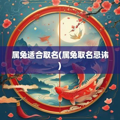 属兔适合取名(属兔取名忌讳)