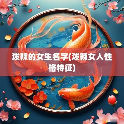 泼辣的女生名字(泼辣女人性格特征)