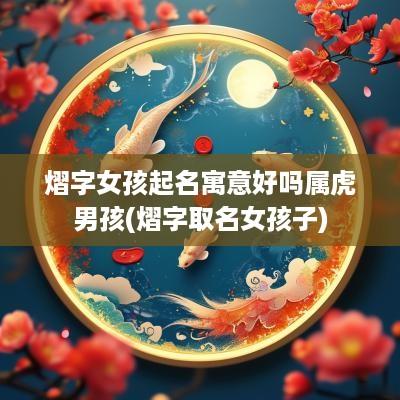 熠字女孩起名寓意好吗属虎男孩(熠字取名女孩子)