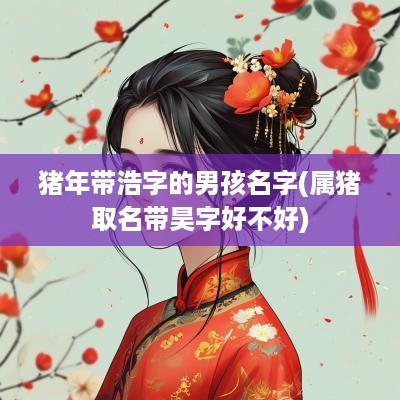 猪年带浩字的男孩名字(属猪取名带昊字好不好)