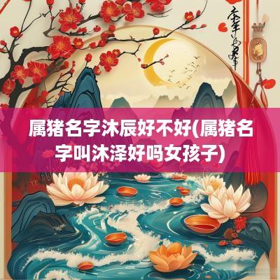属猪名字沐辰好不好(属猪名字叫沐泽好吗女孩子)