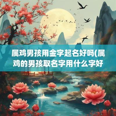 属鸡男孩用金字起名好吗(属鸡的男孩取名字用什么字好)