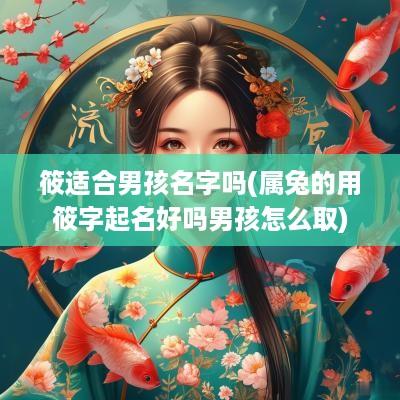 筱适合男孩名字吗(属兔的用筱字起名好吗男孩怎么取)