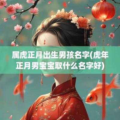 属虎正月出生男孩名字(蛇年正月男宝宝取什么名字好)