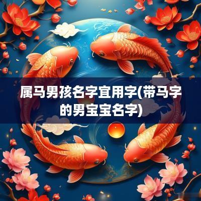 属马男孩名字宜用字(带马字的男宝宝名字)