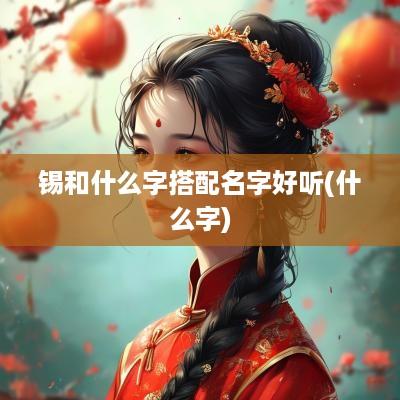 锡和什么字搭配名字好听(什么字)