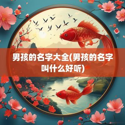 男孩的名字大全(男孩的名字叫什么好听)