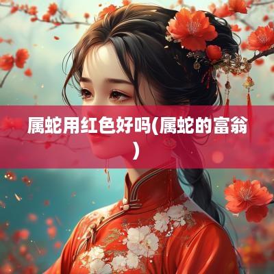 属蛇用红色好吗(属蛇的富翁)