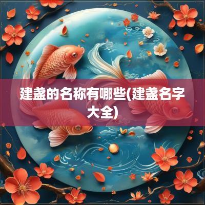 建盏的名称有哪些(建盏名字大全)