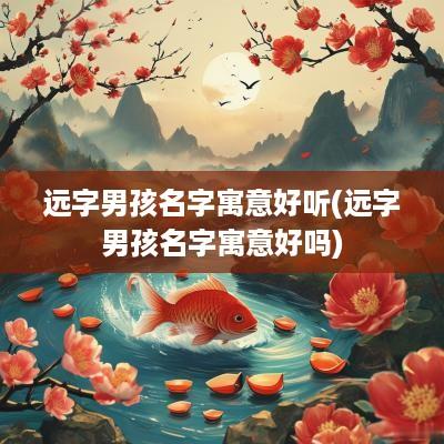 远字男孩名字寓意好听(远字男孩名字寓意好吗)