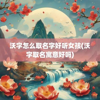 沃字怎么取名字好听女孩(沃字取名寓意好吗)