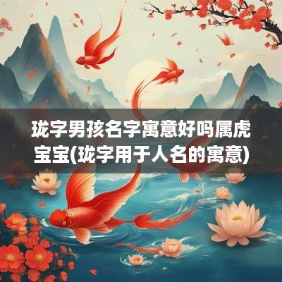 珑字男孩名字寓意好吗属虎宝宝(珑字用于人名的寓意)