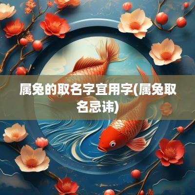属兔的取名字宜用字(属兔取名忌讳)