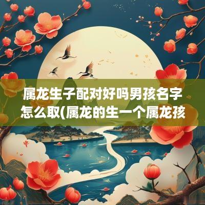 属龙生子配对好吗男孩名字怎么取(属龙的生一个属龙孩子)