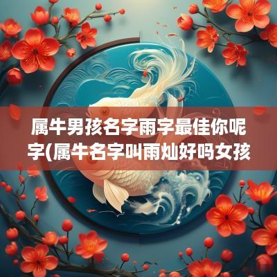 属牛男孩名字雨字最佳你呢字(属牛名字叫雨灿好吗女孩)