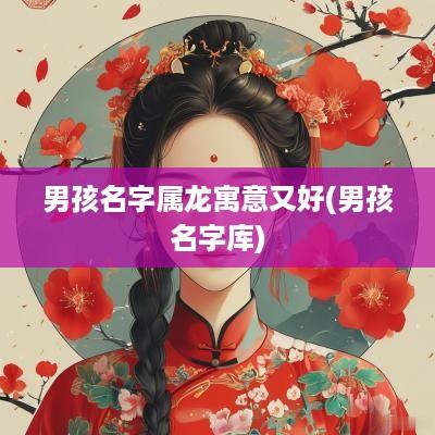 男孩名字属龙寓意又好(男孩名字库)