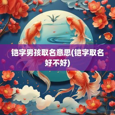 铠字男孩取名意思(铠字取名好不好)