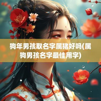 狗年男孩取名字属猪好吗(属狗男孩名字最佳用字)