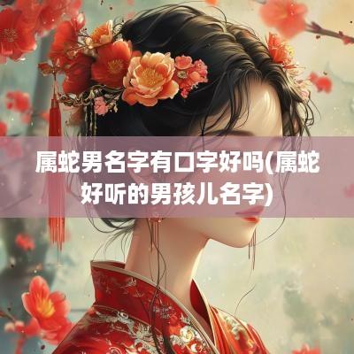 属蛇男名字有口字好吗(属蛇好听的男孩儿名字)