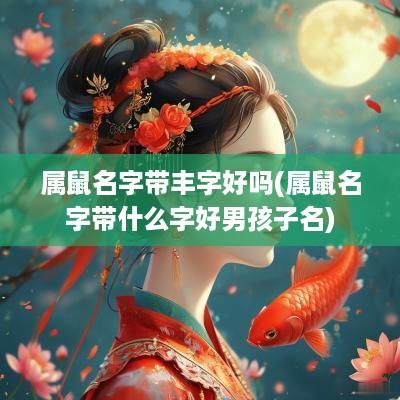 属鼠名字带丰字好吗(属鼠名字带什么字好男孩子名)