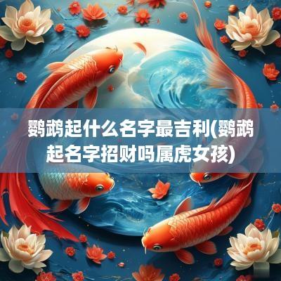 鹦鹉起什么名字最吉利(鹦鹉起名字招财吗属虎女孩)