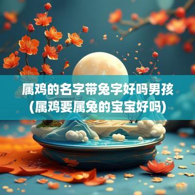 属鸡的名字带兔字好吗男孩(属鸡要属兔的宝宝好吗)