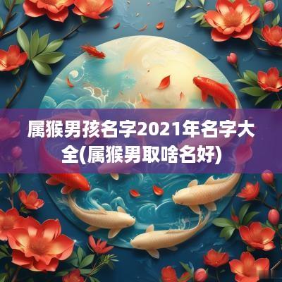 属猴男孩名字2025年名字大全(属猴男取啥名好)