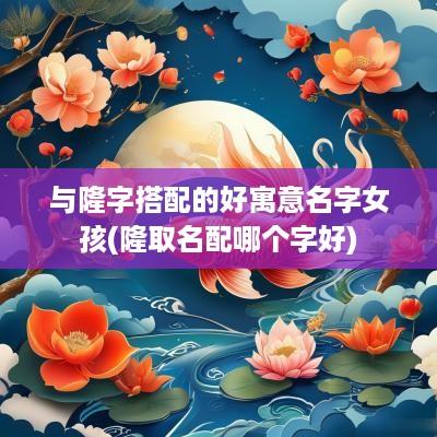 与隆字搭配的好寓意名字女孩(隆取名配哪个字好)
