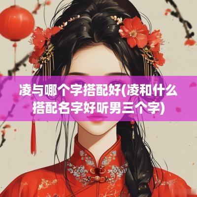 凌与哪个字搭配好(凌和什么搭配名字好听男三个字)